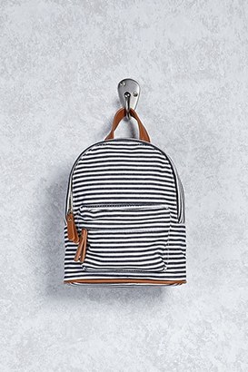 Forever 21 FOREVER 21+ Striped Canvas Mini Backpack