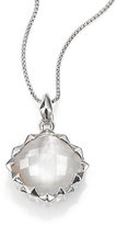 Thumbnail for your product : Stephen Webster Superstud Mother-Of-Pearl, Clear Quartz & Sterling Silver Haze Square Pendant Necklace