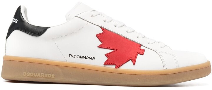 DSQUARED2 Maple Leaf Low-Top Sneakers - ShopStyle