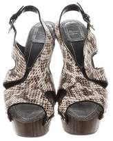 Thumbnail for your product : Christian Dior Snakeskin Platform Pumps