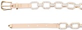 Thumbnail for your product : B-Low the Belt B LOW THE BELT VITA CRYSTAL CHAIN BELT S Pink Leather