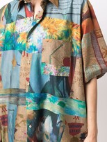 Thumbnail for your product : Barbara Bologna Mix-Print Short-Sleeved Shirt