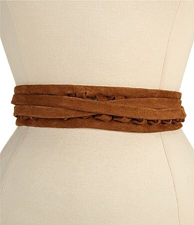 ADA 1.75 Ava Woven Tassel Wrap Belt
