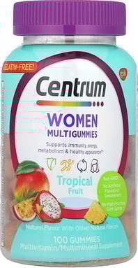 Centrum Centrum, Women Multigummies, Tropical Fruit, 100 Gummies