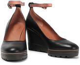 Thumbnail for your product : See by Chloe Oslo Leather Wedge Pumps