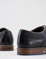 Thumbnail for your product : Dune London Bennett brogue shoes in black leather