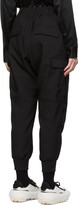 Thumbnail for your product : Y-3 Black Uniform Cuffed Trousers