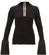 Thumbnail for your product : Ellery Arcade Fluted-cuff Zipped Top - Black