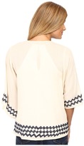 Thumbnail for your product : Stetson Cream Cotton Gauze Kimono