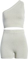 Thumbnail for your product : Reformation Roze One-Shoulder Crop Top & High Waist Shorts