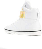 Thumbnail for your product : Moschino logo hi-top sneakers