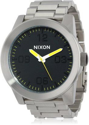 Nixon A346-1227-00 Silver/Black Stainless Steel Watch