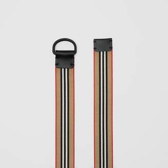 Burberry Icon Stripe Double D-ring Belt