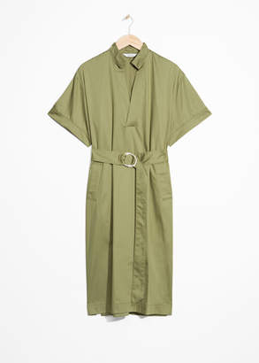 And other stories Belted Utilitarian Dress