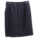 Thumbnail for your product : Loro Piana Blue Wool Skirt