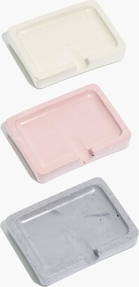 Madewell Awkward Auntie Three-Pack Cement Soap Dishes