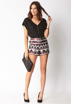 Thumbnail for your product : Forever 21 Striking Zigzag Shorts