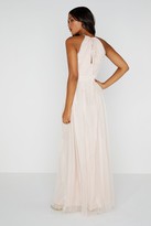 Thumbnail for your product : Little Mistress Heather Mesh Halter Maxi Dress