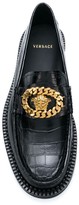Thumbnail for your product : Versace Croco-Embossed Loafers