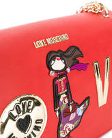 Thumbnail for your product : Love Moschino chained patches shoulder bag