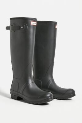 Black Matte Hunter Boots | Shop the world's largest collection of fashion |  ShopStyle UK