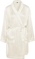 Thumbnail for your product : Bodas Silk-satin robe