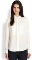 Thumbnail for your product : Theory Durlia Silk Blouse