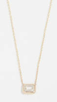 Thumbnail for your product : Chicco Zoe 14k Gold Necklace with Large Emerald Cut Diamond
