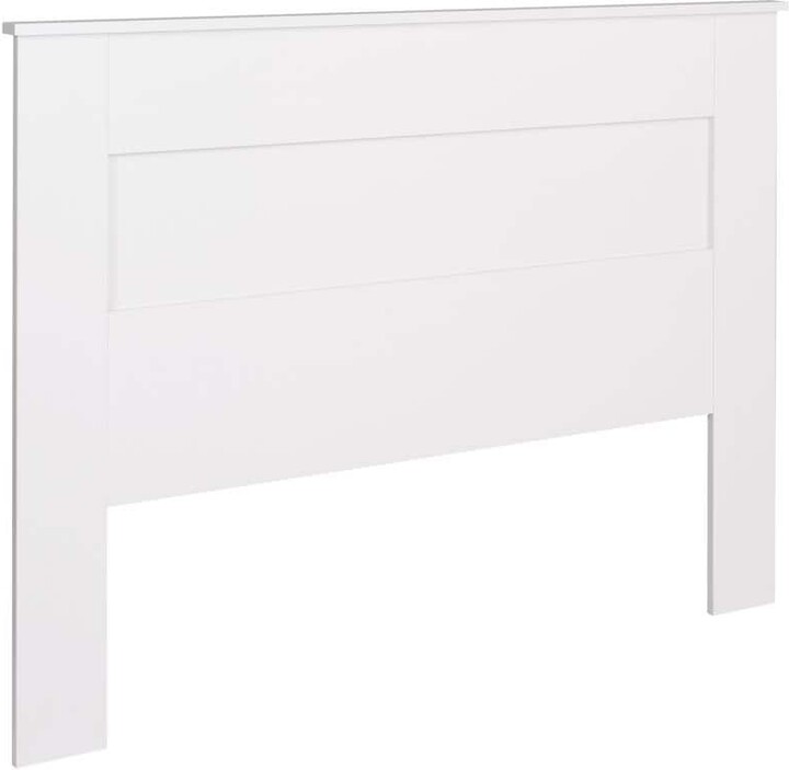 Prepac White 2.25in. D x 64.5in. W x 48in. H Stylish Flat Panel Queen Headboard, Headboard Queen Size, Queen Size Bed Headboard