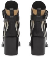 Thumbnail for your product : Burberry Vintage Check panel ankle boots