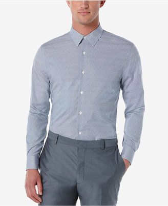 Perry Ellis Men's Mini-Check and Dot Long-Sleeve Shirt