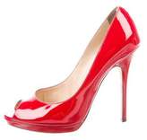 Thumbnail for your product : Jimmy Choo Patent Leather Platform Pumps