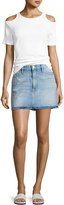Thumbnail for your product : Frame Denim Variegated Cutout Short-Sleeve Tee