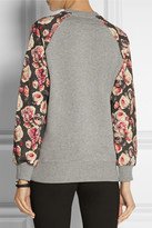 Thumbnail for your product : Markus Lupfer English Rose cotton-terry sweatshirt