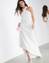 Thumbnail for your product : ASOS EDITION Carmelo sequin halter wedding dress