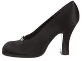 Thumbnail for your product : Sonia Rykiel Satin Round-Toe Pumps