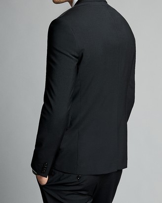 Express Extra Slim Black Performance Stretch Wool-Blend Suit Jacket