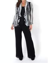 Thumbnail for your product : House of Fraser Chesca Chiffon Trouser with Jersey Lining