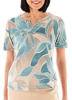 Thumbnail for your product : Alfred Dunner When in Rome Abstract Floral Print Sweater