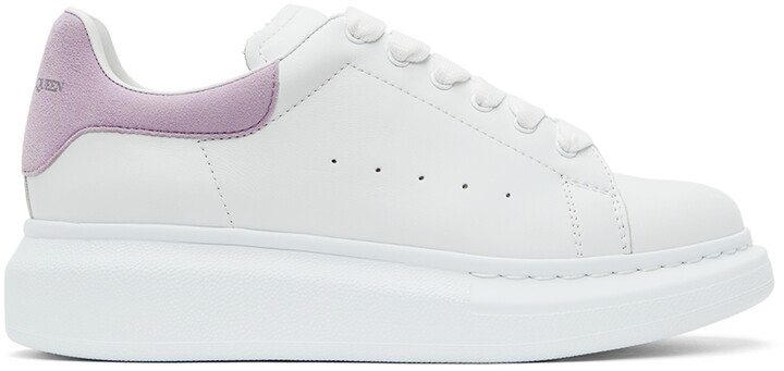 Alexander McQueen Kids White & Purple Oversized Sneakers - ShopStyle