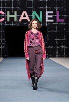 CHANEL PULLOVER Embroidered Cashmere Pink, Purple, Dark Blue & Multicolor