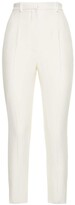 Thumbnail for your product : Alexander McQueen High Rise Straight Crepe Pants