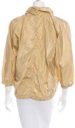 Bottega Veneta Silk Windbreaker Jacket