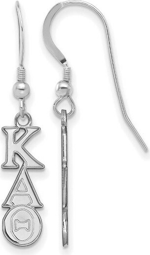 Black Bow Jewelry Co. BlackBowJewelrySterlingSilverKappaAlphaThetaGreekLifeLettersExtraSmallDangleEarrings