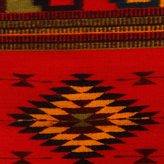 Thumbnail for your product : Novica Three Diamonds Red with Multicolor Geometric Pattern 100% Wool Natural Dye Handmade Zapotec Decor Accent Runner Area Rug (1.5x5)