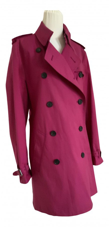 pink burberry coat