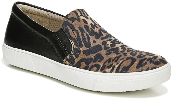 leopard print slip ons