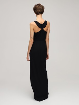Givenchy Tiffany Wool Crepe Long Dress