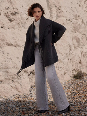 mint velvet silver grey shawl collar coat