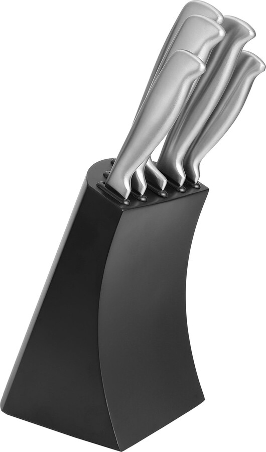 Dunelm Black 5 Piece Knife Block Set Black ShopStyle